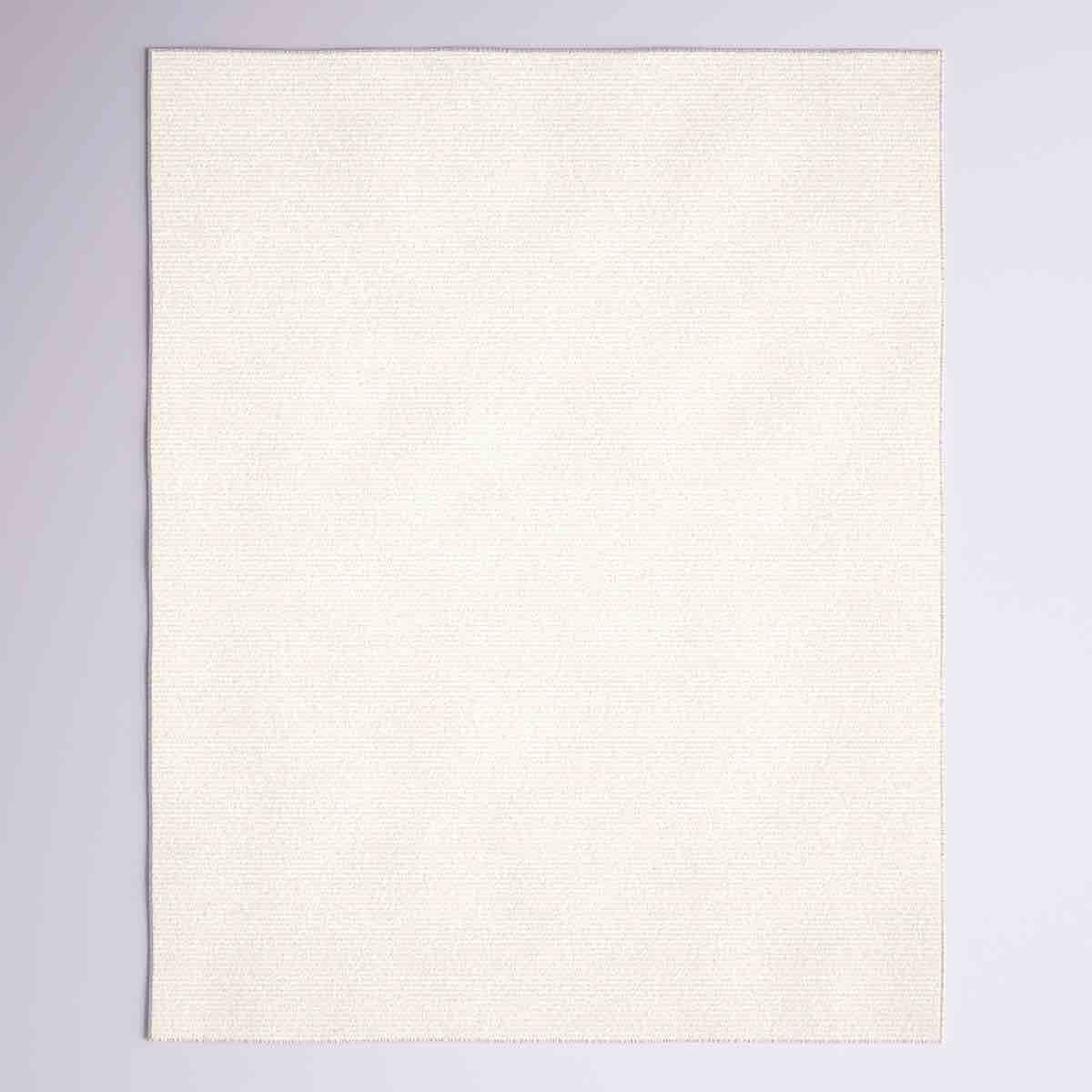 arny solid color machine woven polyester area rug in cream