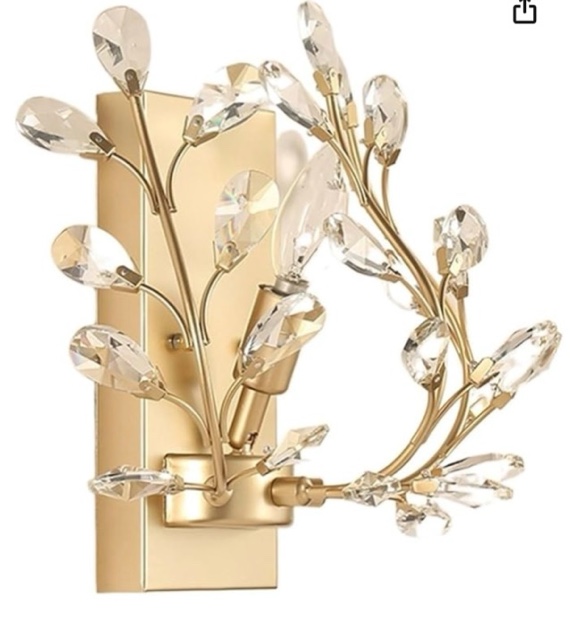 Gold Wall Sconces Glass Lights High-end Luxury Iron Wall Light Fixture Plug-in Lava Lamps Suitable room, Corridor, Bar, Cafe, Bedside Dective ng Sconce