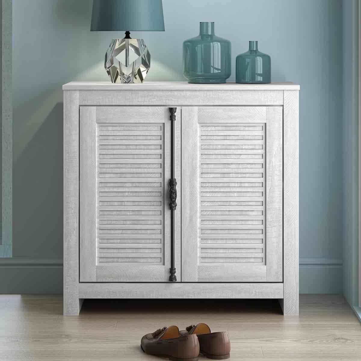 Malyha Louvered 12 Pairs 2 Door Shoe Cabinet