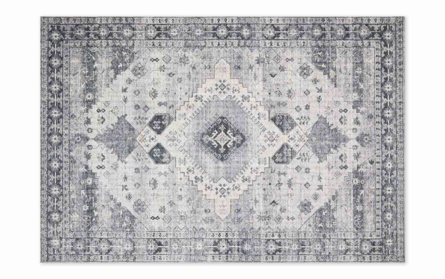 Lyudmila 2' x 4' Gray Oriental Rug(iusses)