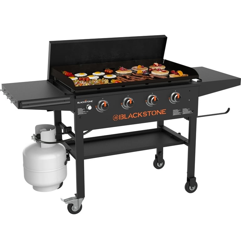 blackstone 4-burner 36" griddle cooking station with hard cover