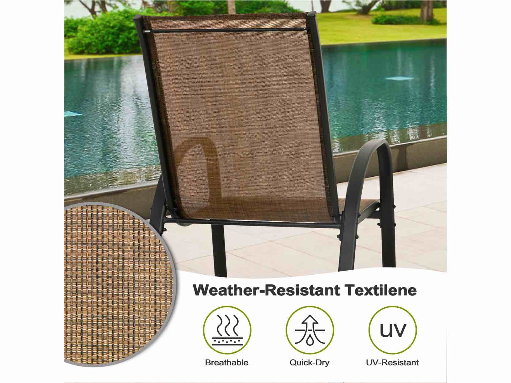 Nuu Garden Outdoor Dining Table and 4 Chairs