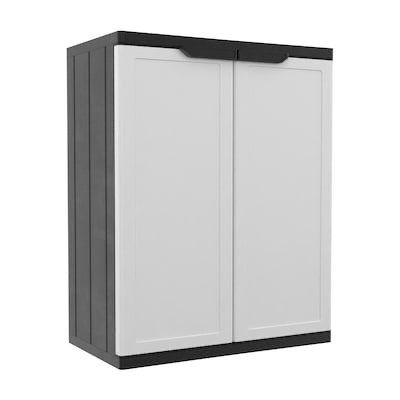  Project Source Premium One 26.9-in W x 34-in H x 15.75-in D Freestanding or wall-mounted Plastic