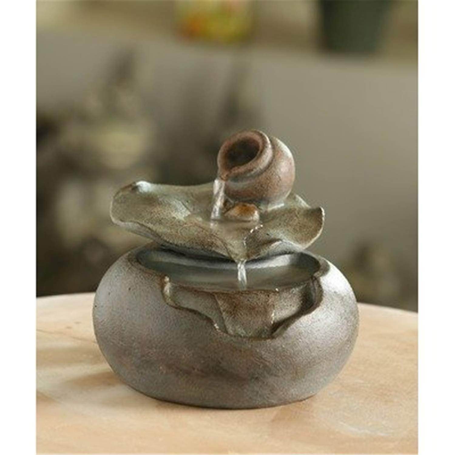 Lotus Leaf Tabletop Fountain