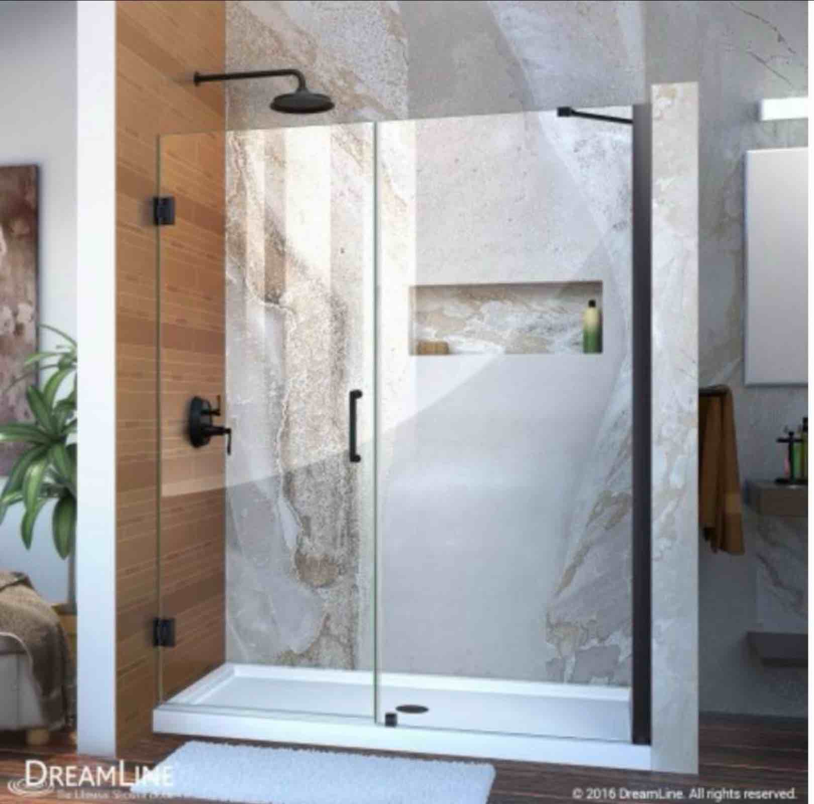 Frameless Hinged Shower Door!