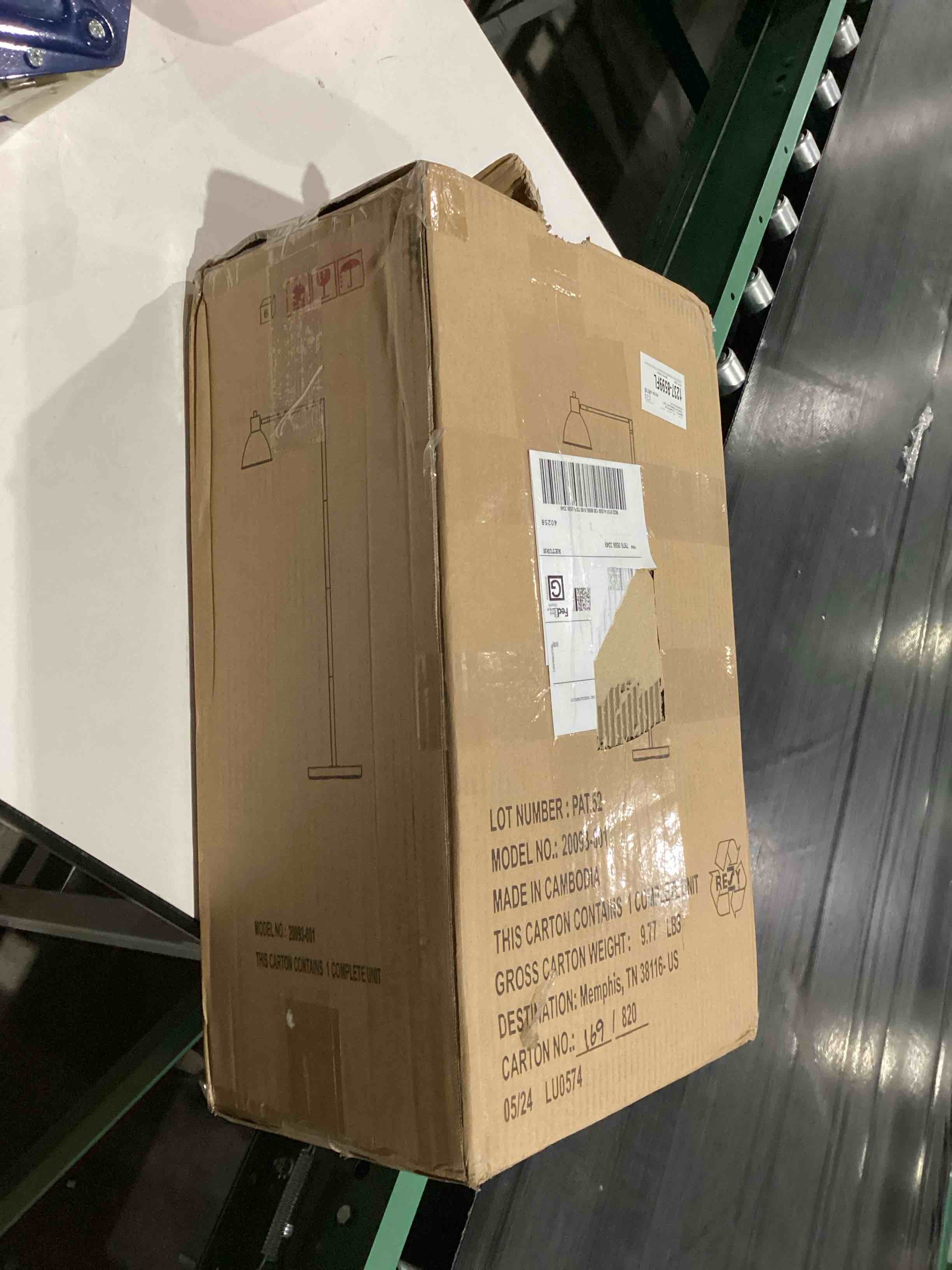 Catalina Lighting 21401-000 Modern Adjustable Floor Lamp, Standing Lamp, Living Room Light for Bedroom, Office or Apartment, LED Bulb NOT Included, 54.5", Black