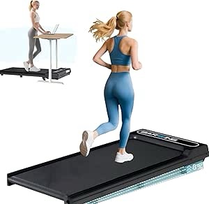 BARWING 6.5MPH Walking Pad Treadmill Under Desk Walking Pad with Incline 330 lbs Mini Portable Walking Treadmill for Home Small Office with Remote Control Incline Walking pad Under Desk