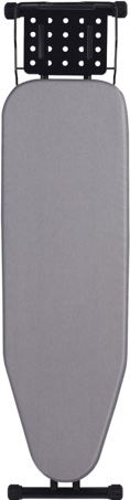 with Heat Resistant Cover and Thicken Felt Pad, Heavy Sturdy Legs,Full Size Hanger Iron Board,Foldable (L-Grey)