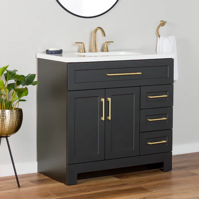 Cauley Black Bathroom Vanity