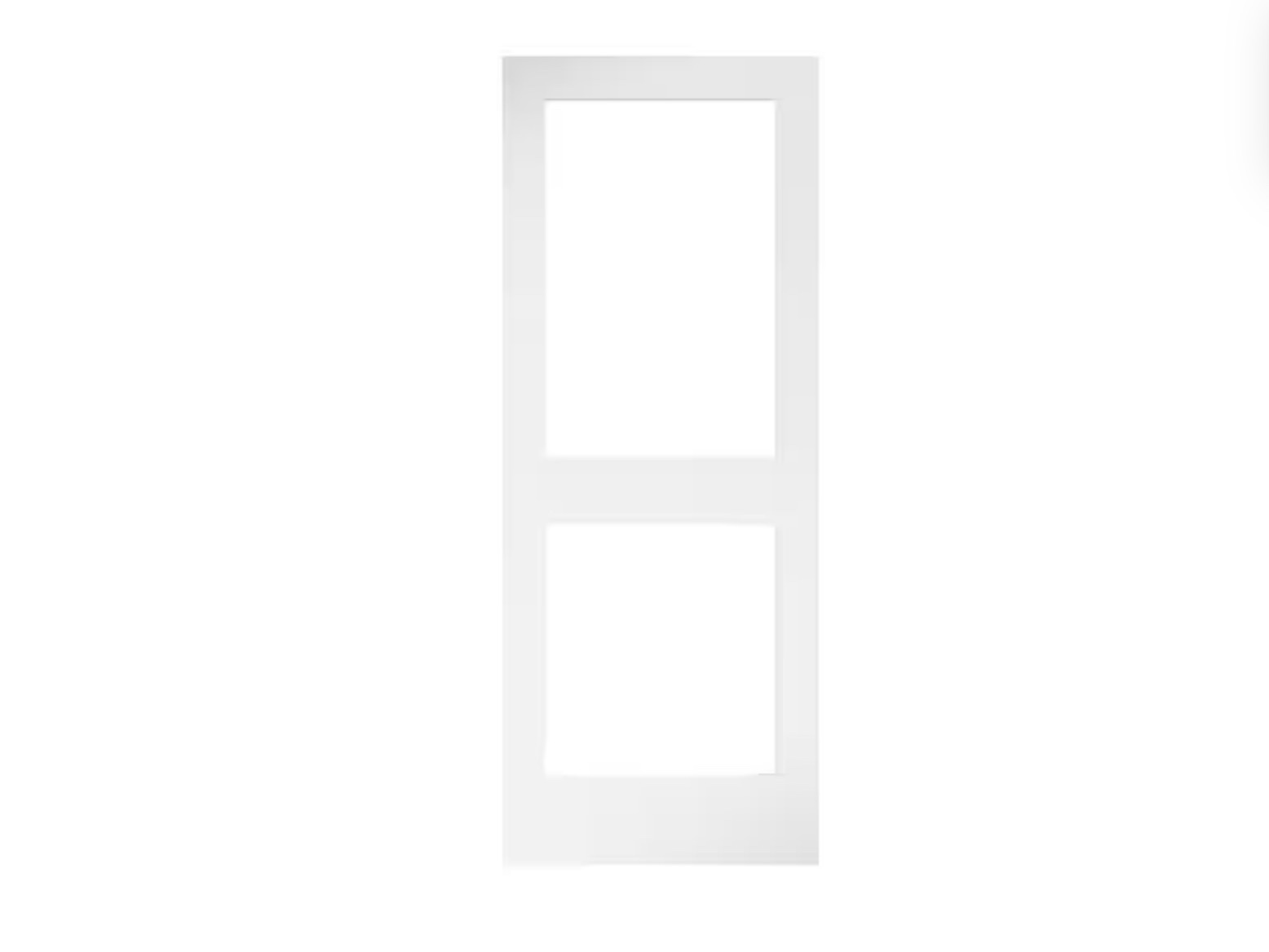 lite solid core clear glass shaker white primed wood interior door slab