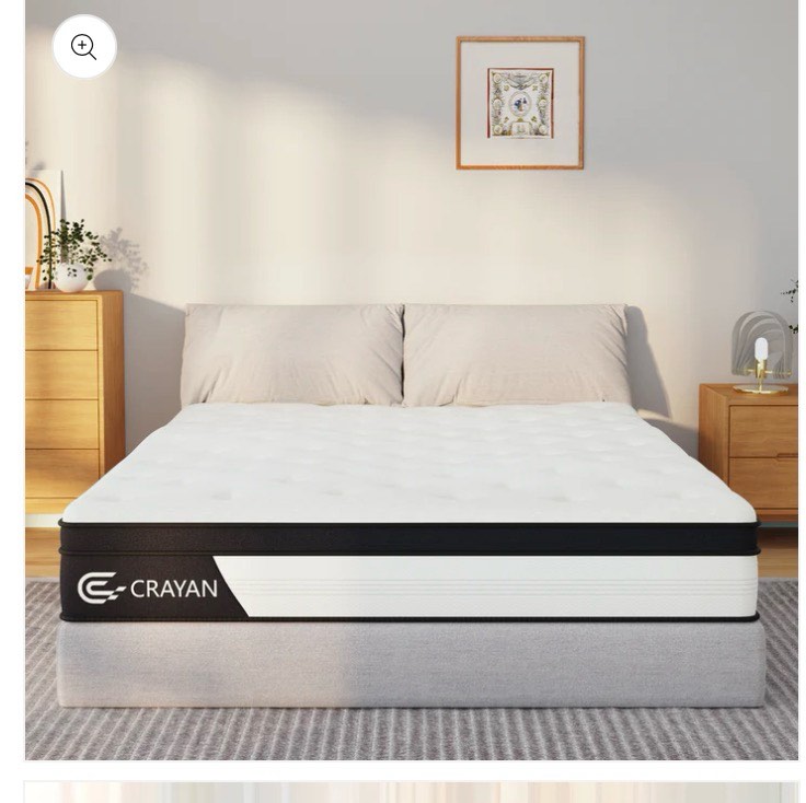 Queen Mattress, 10 Inch Hybrid Mattress in a Box, Memory Foam Pocket Springs Mattress with Motion Isolation and Pressure Relieving, Edge Support, CertiPUR-US