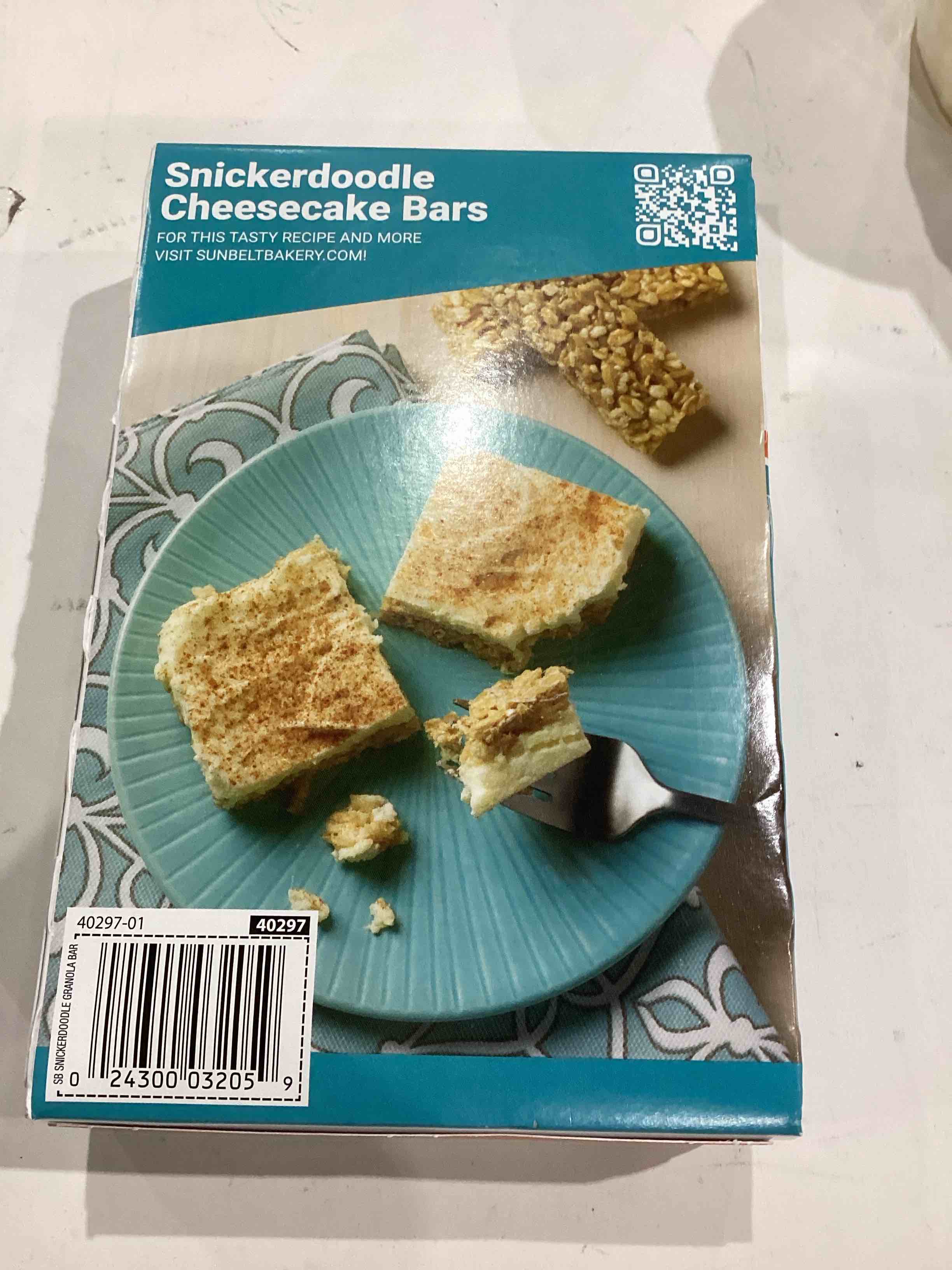 Condition photo showing Good Condition for expired)))) Sunbelt Bakery Snickerdoodle Chewy Granola Bars, 8-1.0 OZ Bars