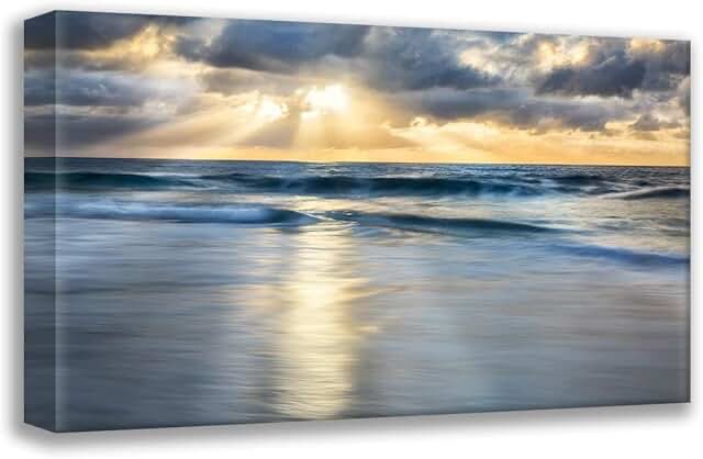 Cloudscape Shore - Wrapped Canvas Photograph