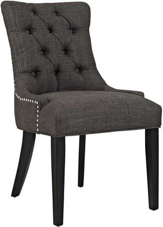 Desdemona Upholstered Side Chair in Pebble Brown