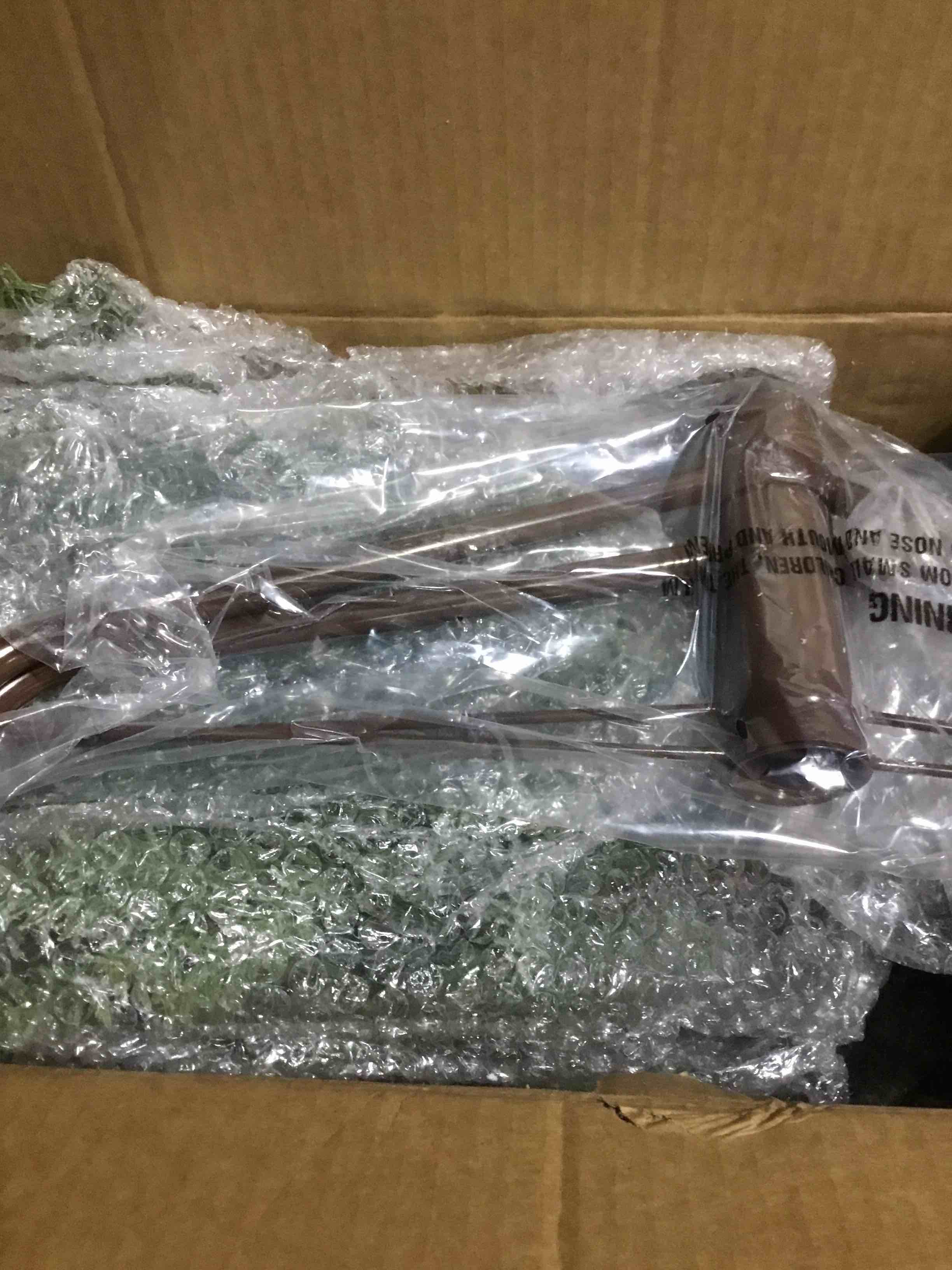 Pre-Lit Flocked Sparse Christmas Tree w/ 2-in-1 LEDs, Cordless Connection, Metal Stand