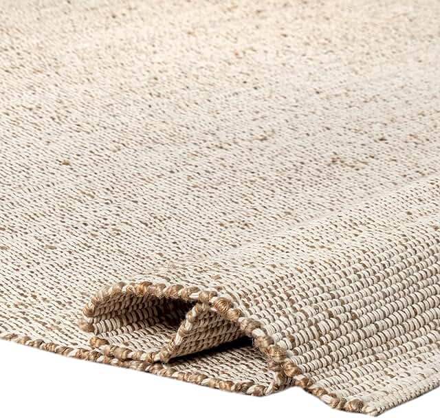 Alderman Natural Fiber Hand Loomed 80% Jute And 20% Cotton Geometric Rug