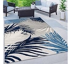Carius Performance Floral Gray/Blue/Black/White Area Rug