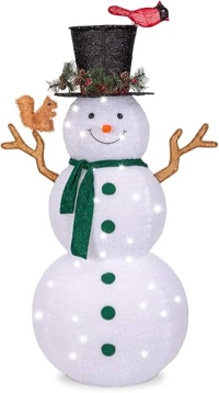 Gutierrez Snowman with Top Hat Christmas Lighted Display