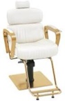 22.8" Wide Faux Leather Manual Rocker Standard Recliner,Barber Chair Metal Hydraulic Recline