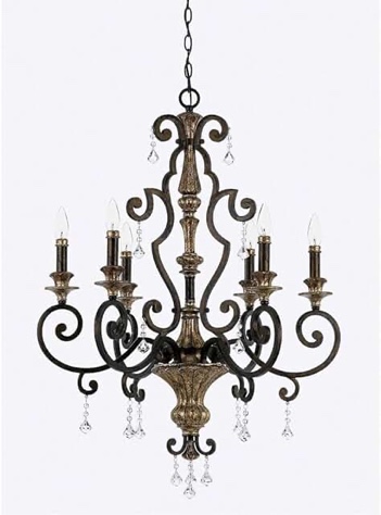 Weissman Daffodil Bell 6-Light Shaded Classic / Traditional Chandelier