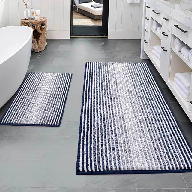 Rowe Stripe Bath Rug