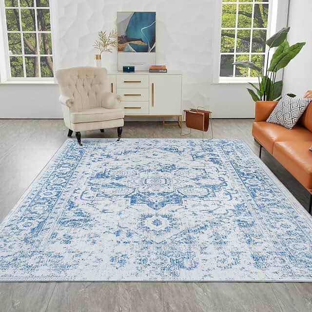 Doland Blue Area  Rug