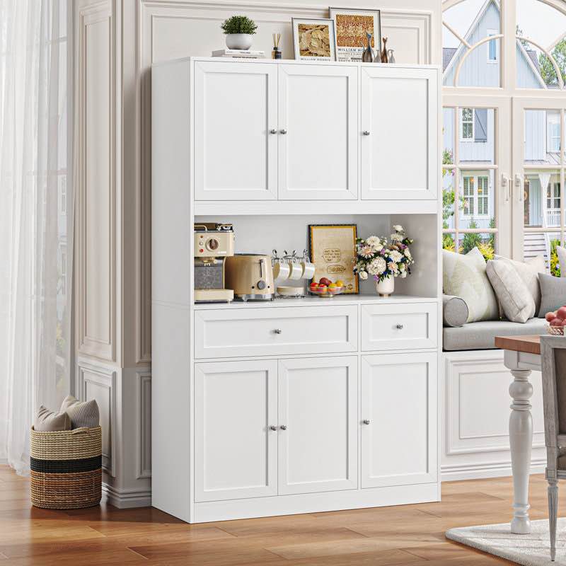 72.2’’ kitchen pantry with microwave shelf