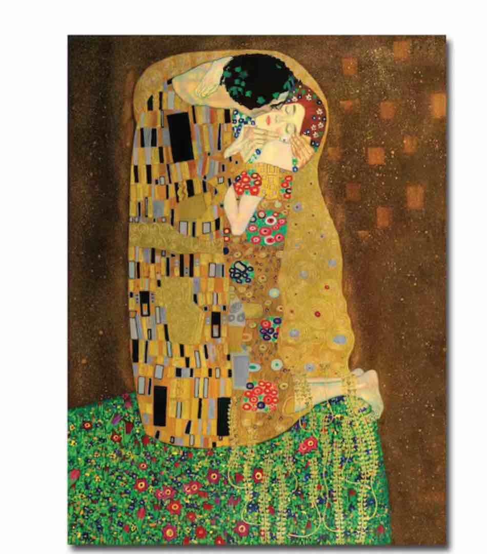 18 in. x 24 in. The Kiss Canvas Art