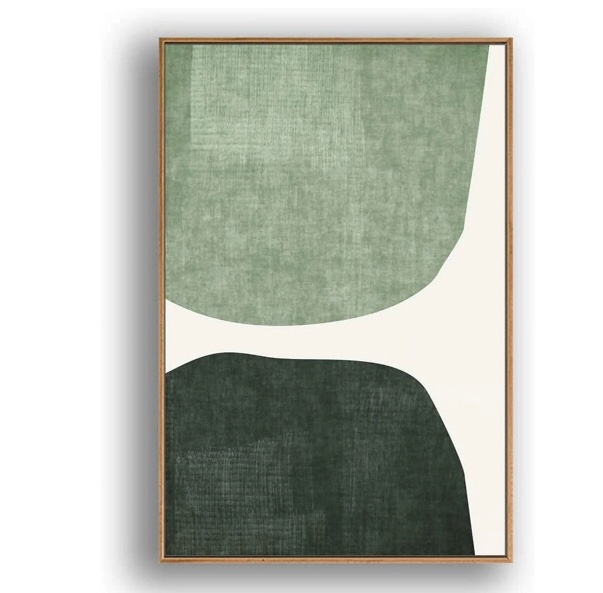 IDEA4WALL Framed Canvas Print Wall Art Multicolor Scientific Circle Diagram Geometric Shapes Illustrations Modern Art Chic Colorful for Living Room, Bedroom, Office - 24"x36" Natural