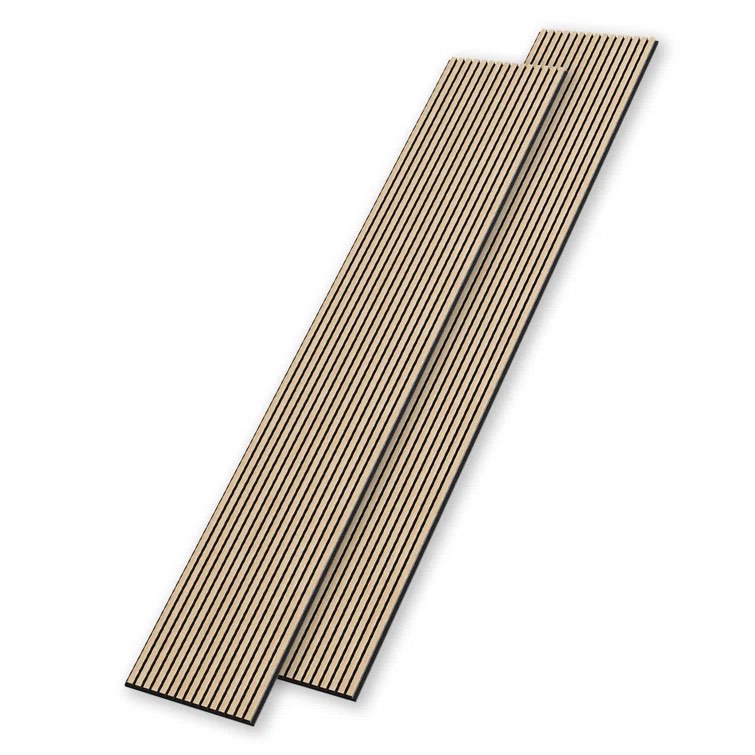 2pcs x "106 x 20.5" 3D Acoustic/Sound proof Wood Slat Wall Panels (set of 2/30.2 sq. ft.)