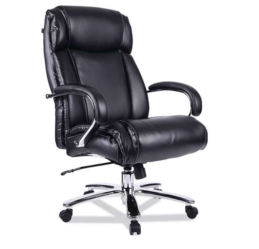 (similar to stock photo)Alera Maxxis Series Big and Tall Leather Office Chair, Black