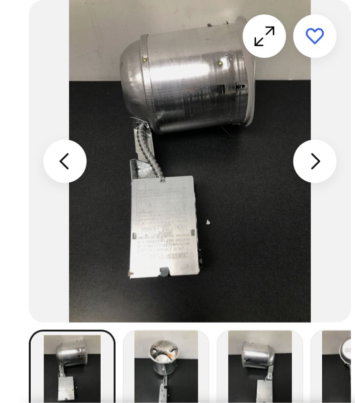 (Box of 6 pcs)Halo AIR-TITE Insulated Remodel Recessed Housing for 6" Trim Size - Raw Finish