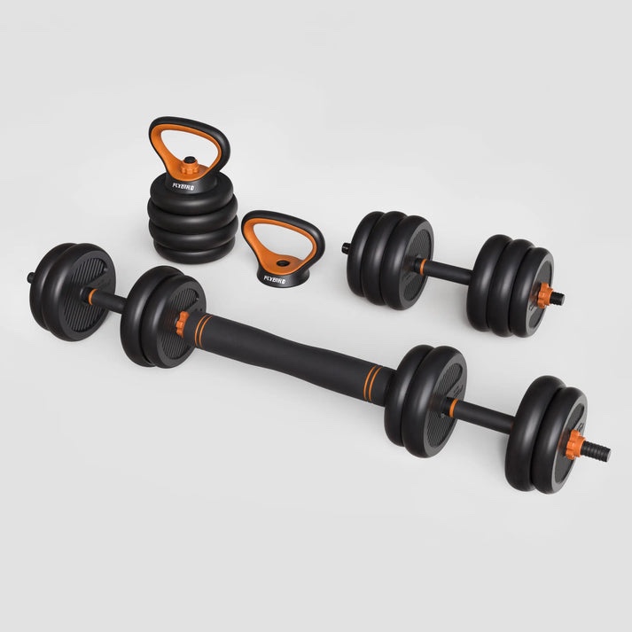 FLYBIRD 4 in 1 Adjustable Dumbbell Kettlebell Weight Set