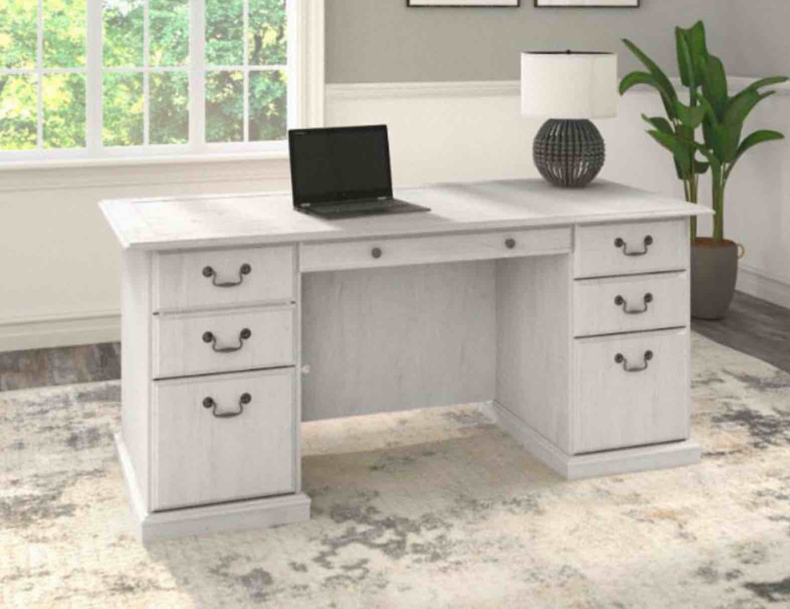 Pickup 1-Box only (#2/2) Bush furniture Manager’s Desk EX45766C2-03