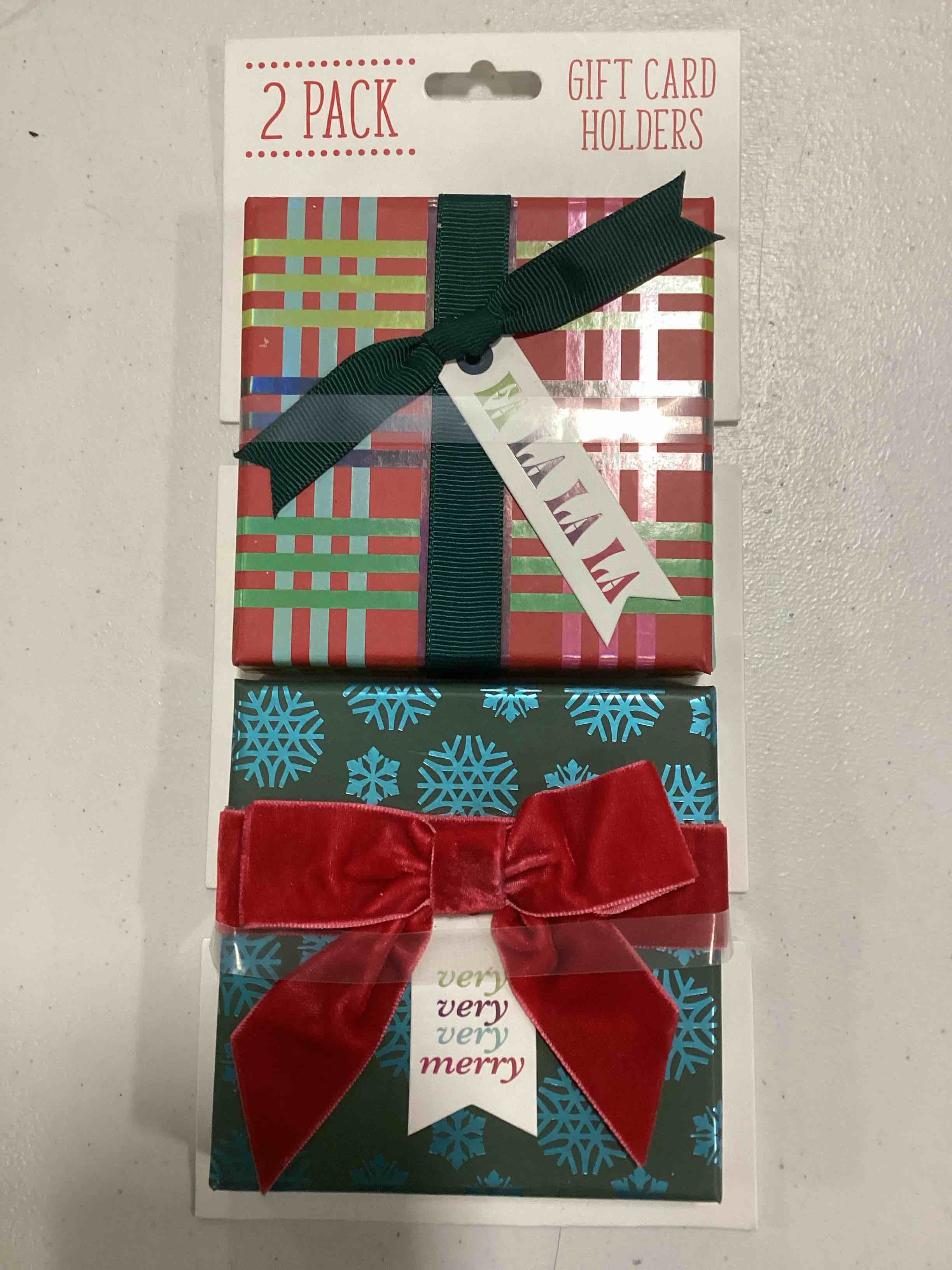 2 Pack Gift Card Holders (Christmas)