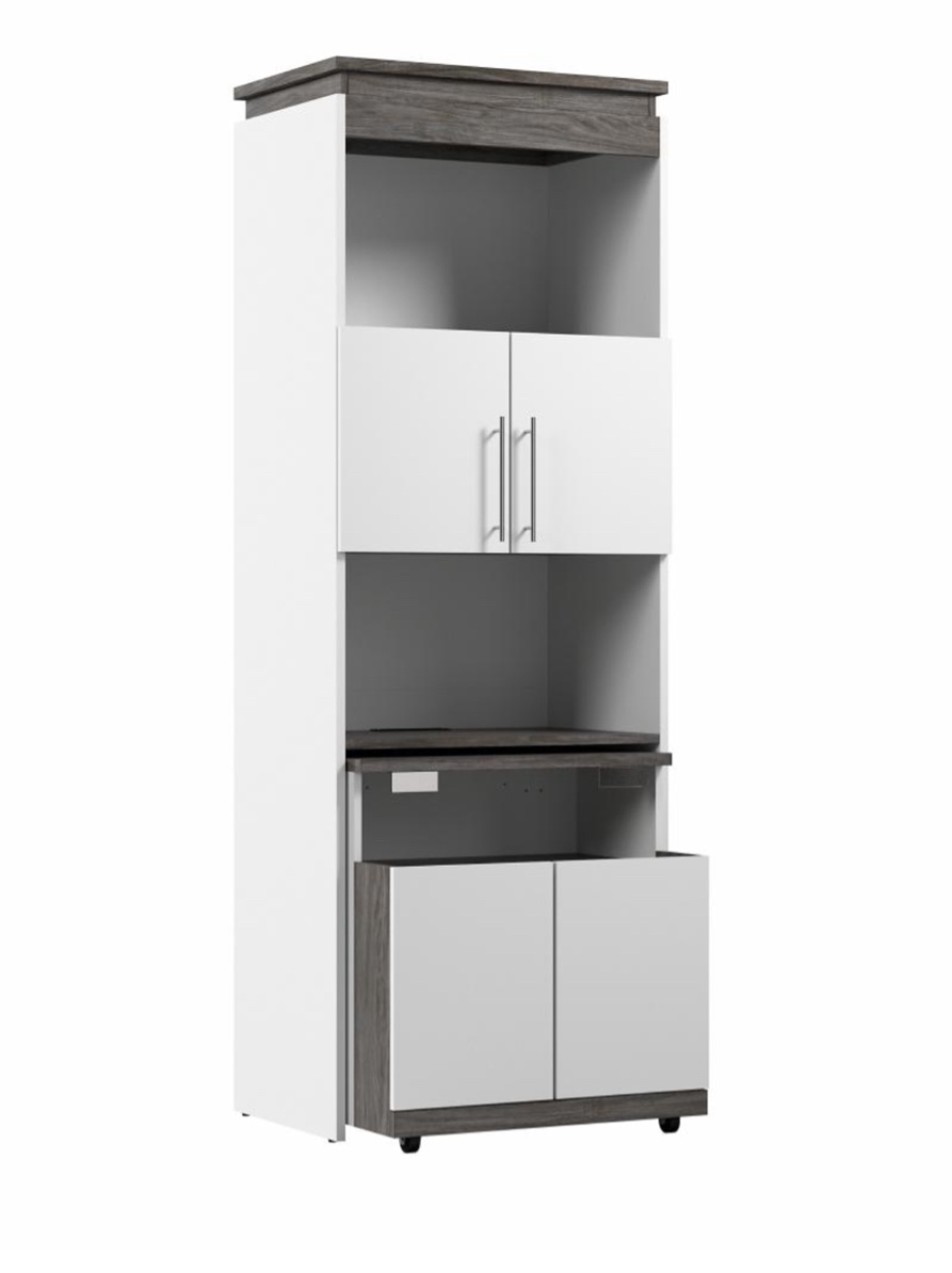 Incomplete | Pickup 1-Box only(#1/2) 30W Tall Storage Shelf for Bedroom