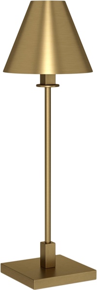 Henn&Hart 28" Tall Table Lamp with Metal Shade in Black, for Home, Living Room, Bedroom, Entertainment Room, Office, Kitchen, Dining