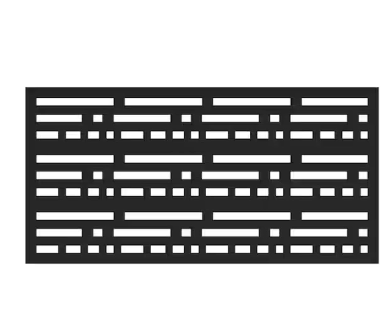 2 ft. x 4 ft. Morse Black Polypropylene Decorative Screen Panel (5 pieces ) 