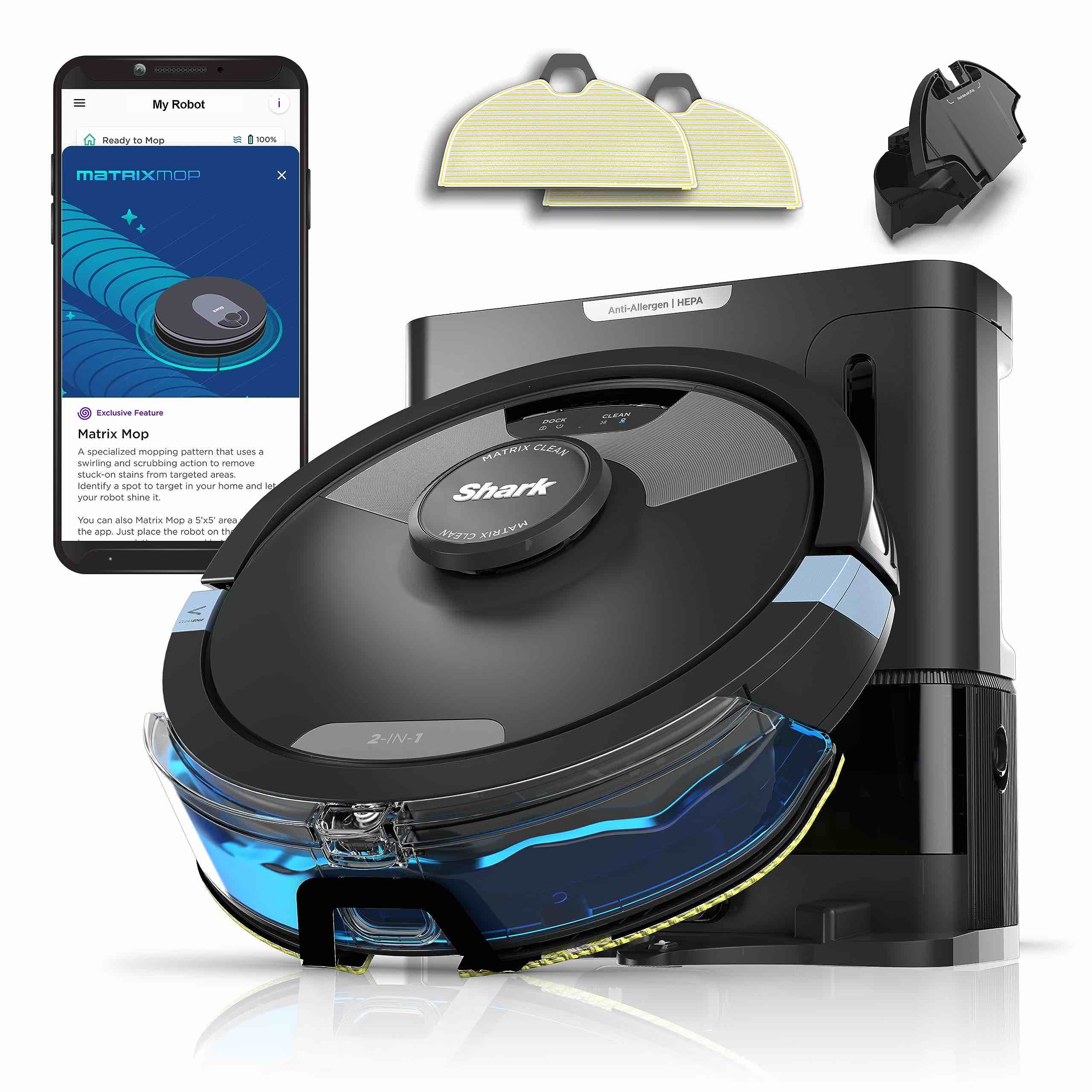 Shark Ai Ultra 2-in-1 Robot Vacuum and Mop with XL HEPA Self-Empty Base