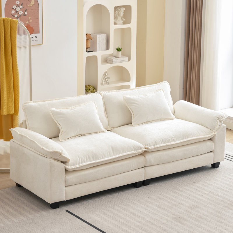 86“ Comfy Cloud Couch Loveseat Sofa for Living Room Bedroom( incomplete)