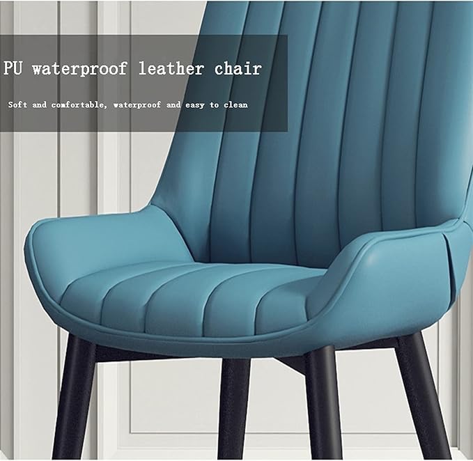 Modern Kitchen Dining Room Chairs Dining Chairs Set Of 2 Kitchen Chairs with PU Cushion Seat Back, Modern Mid Century Living Room Side Chairs with Similar Legs 2/1 