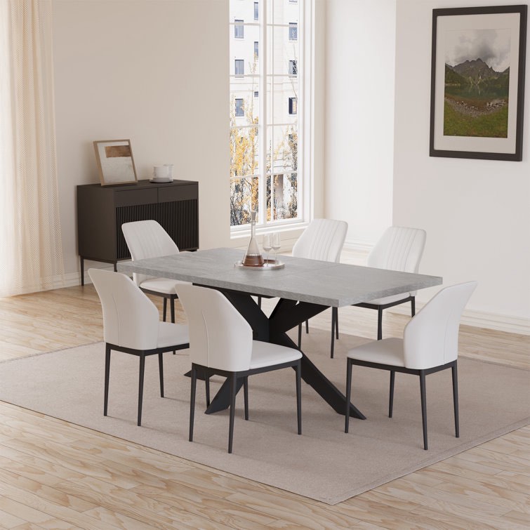 Geigle Extendable Table Set for Kitchen Dining Room Table, Home Furniture (Incomplete Chairs ...
