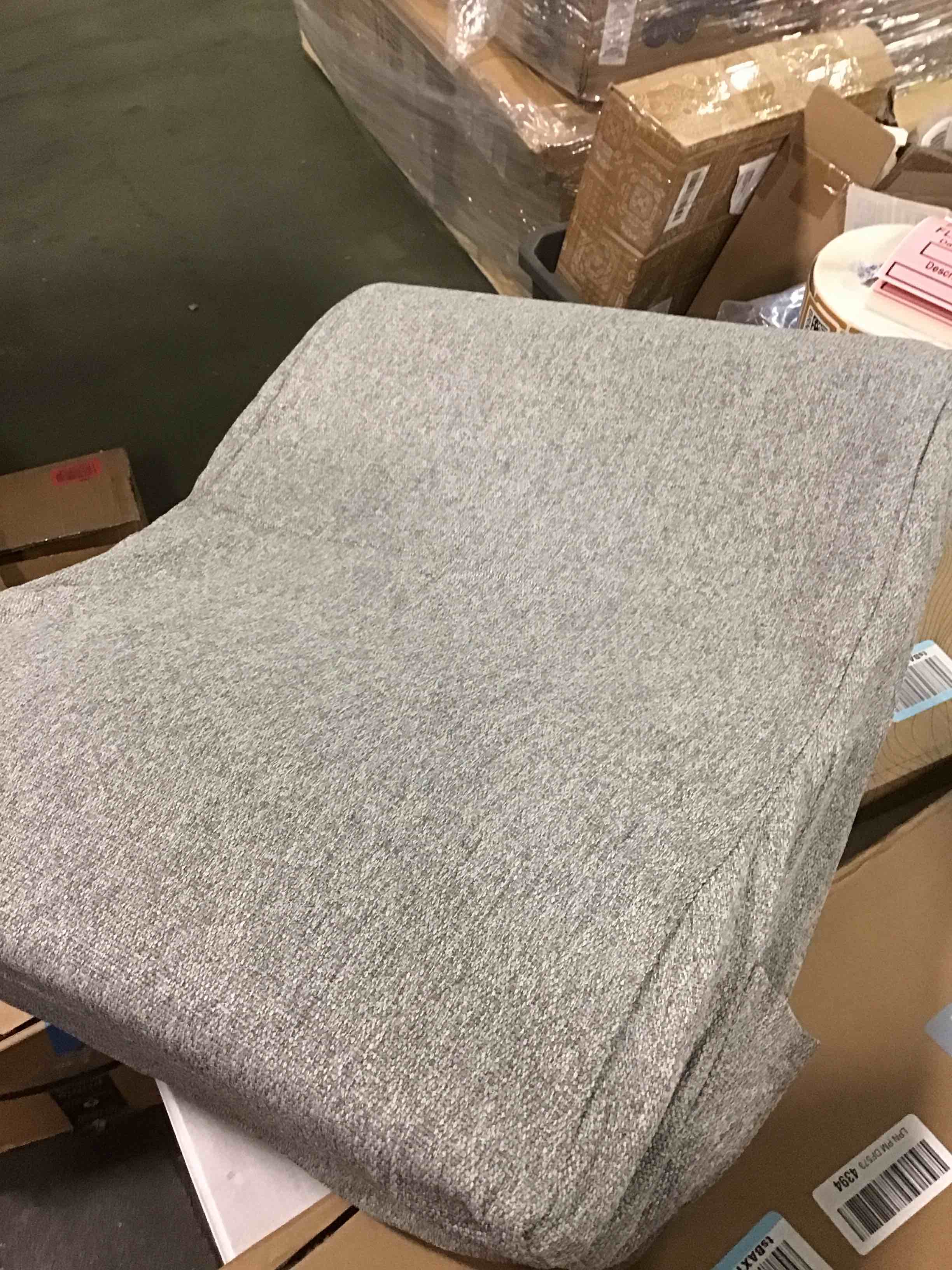 daneey grey pillow with lumbar support