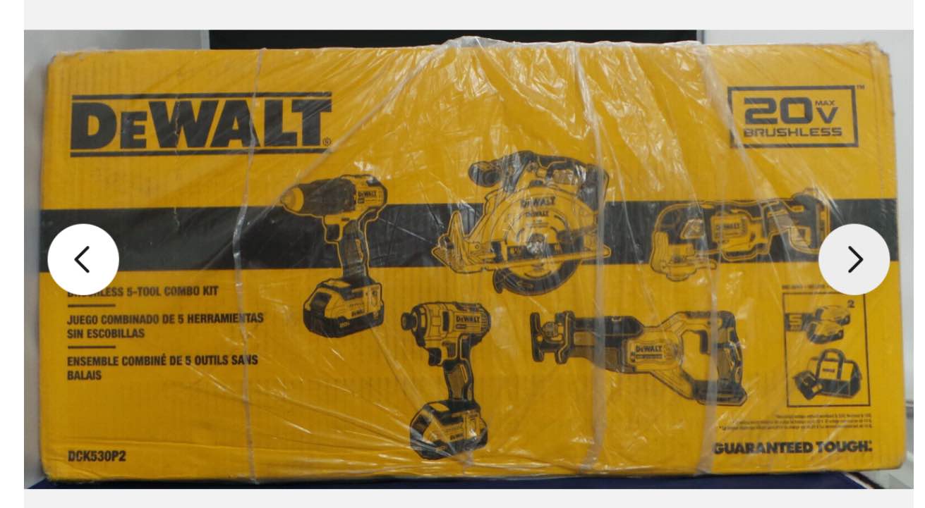 DeWalt DCK530P2 20V MAX Brushless 5-Tool Combo Kit