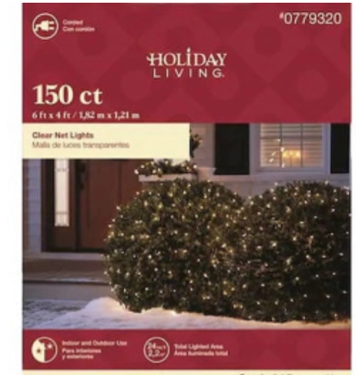 Holiday Living HL 150 ct Net Light Set- Clear ES66-310L