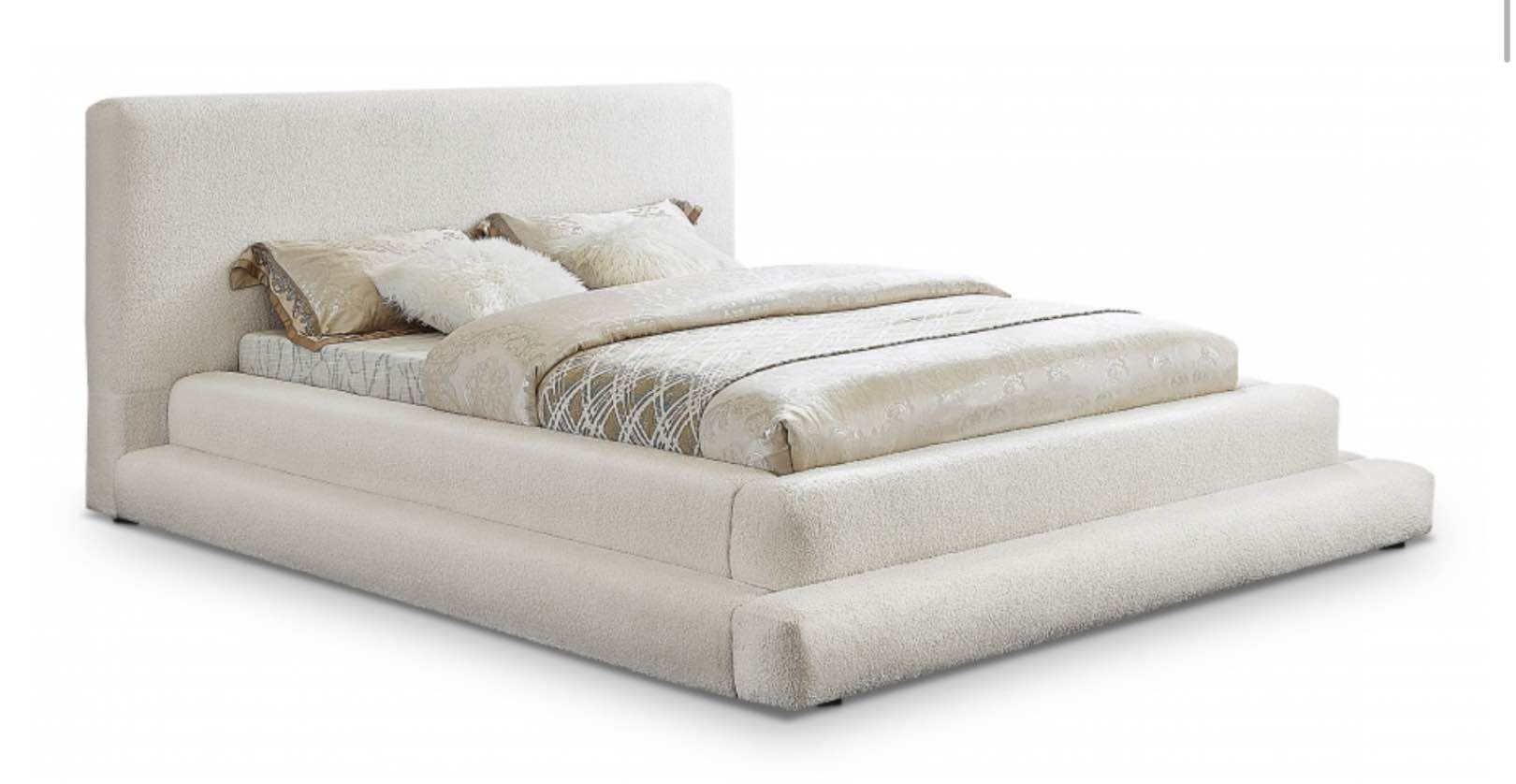 Dane Teddy Fabric Bed King (incomplete 1 box only)