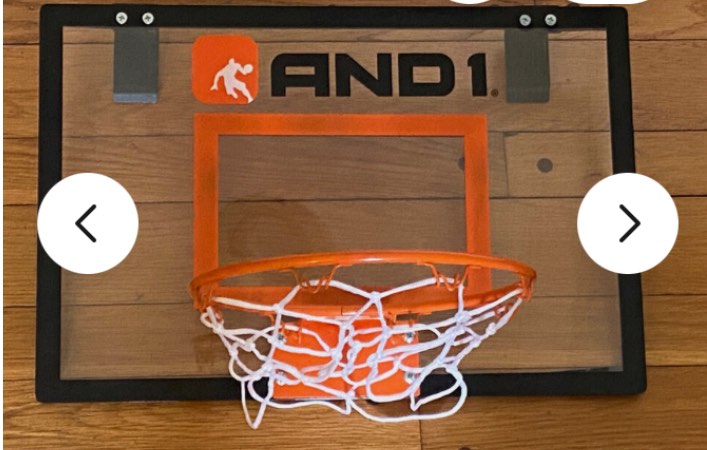 AND1 Over The Door Mini Basketball Hoop fun kids toys