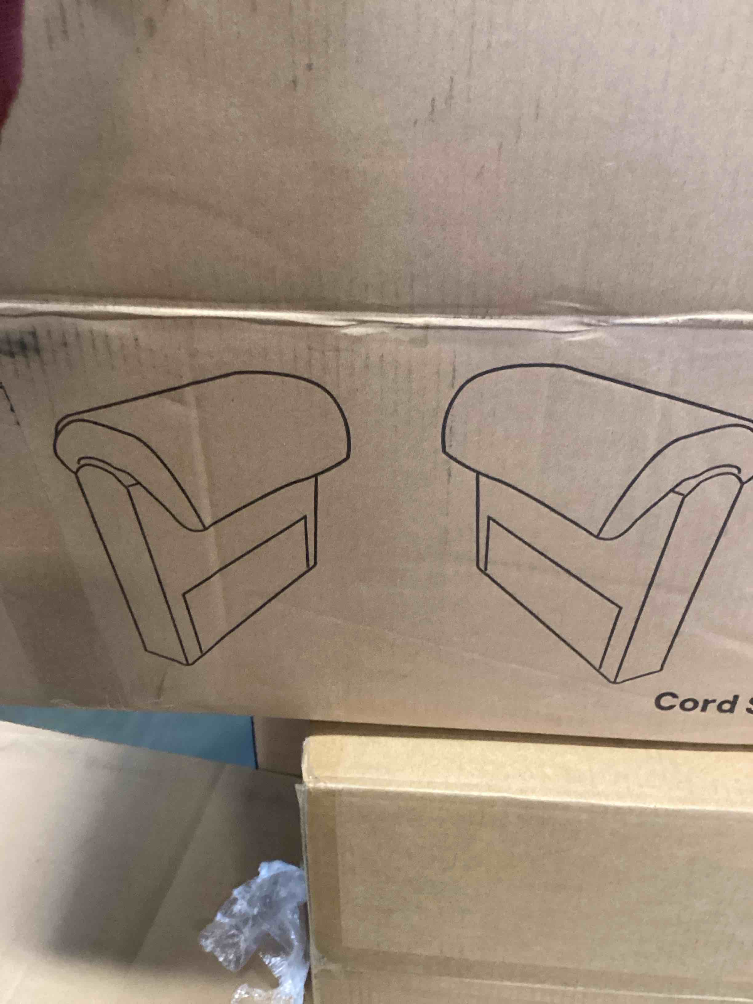 Cord Sectional Sofa Set HZWC-E046-027-001-094 (incomplete 1 box only consisting of arms)