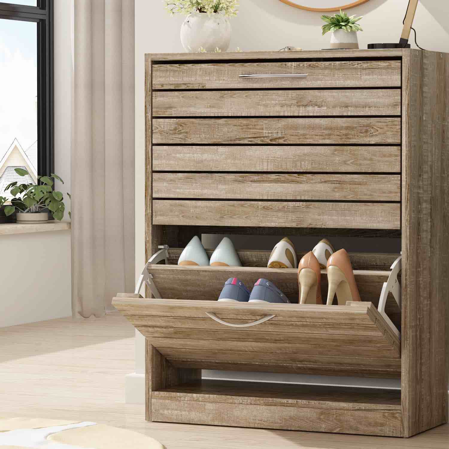 FUFU&GAGA Shoe storage cabinet KF250020US (Similar to stock photo)