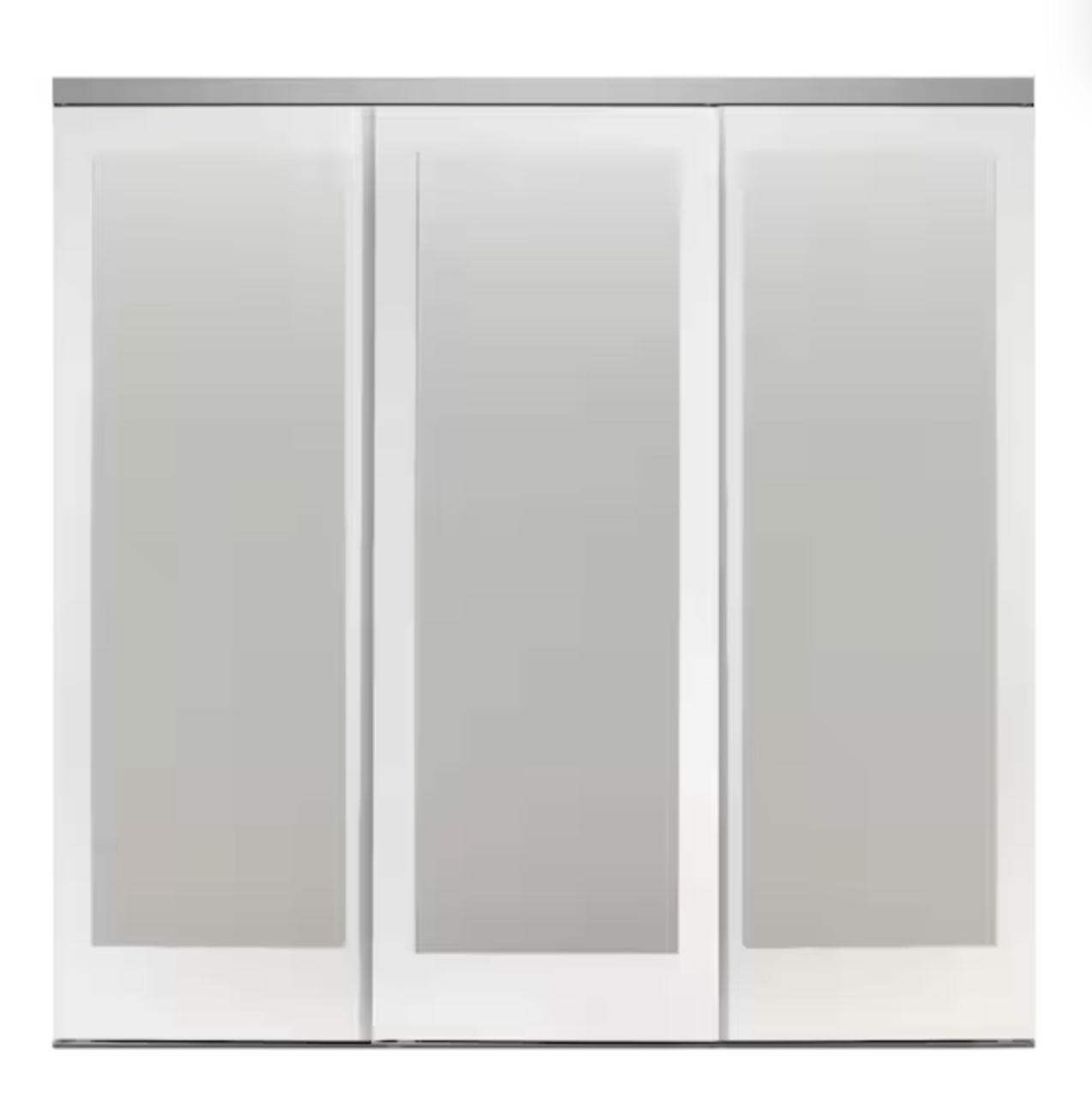 80” H mirrored closet Siding doors (incomplete hardware only)